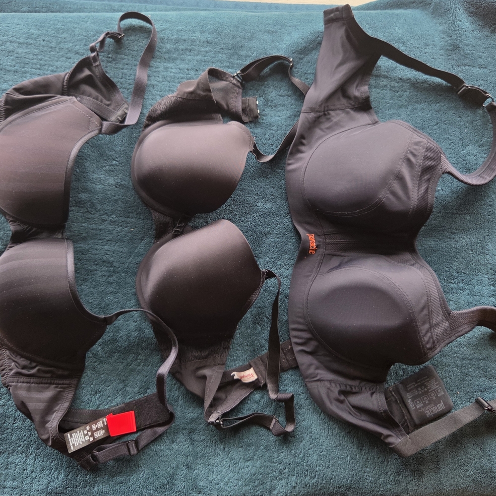 Black Underwire Bras Set